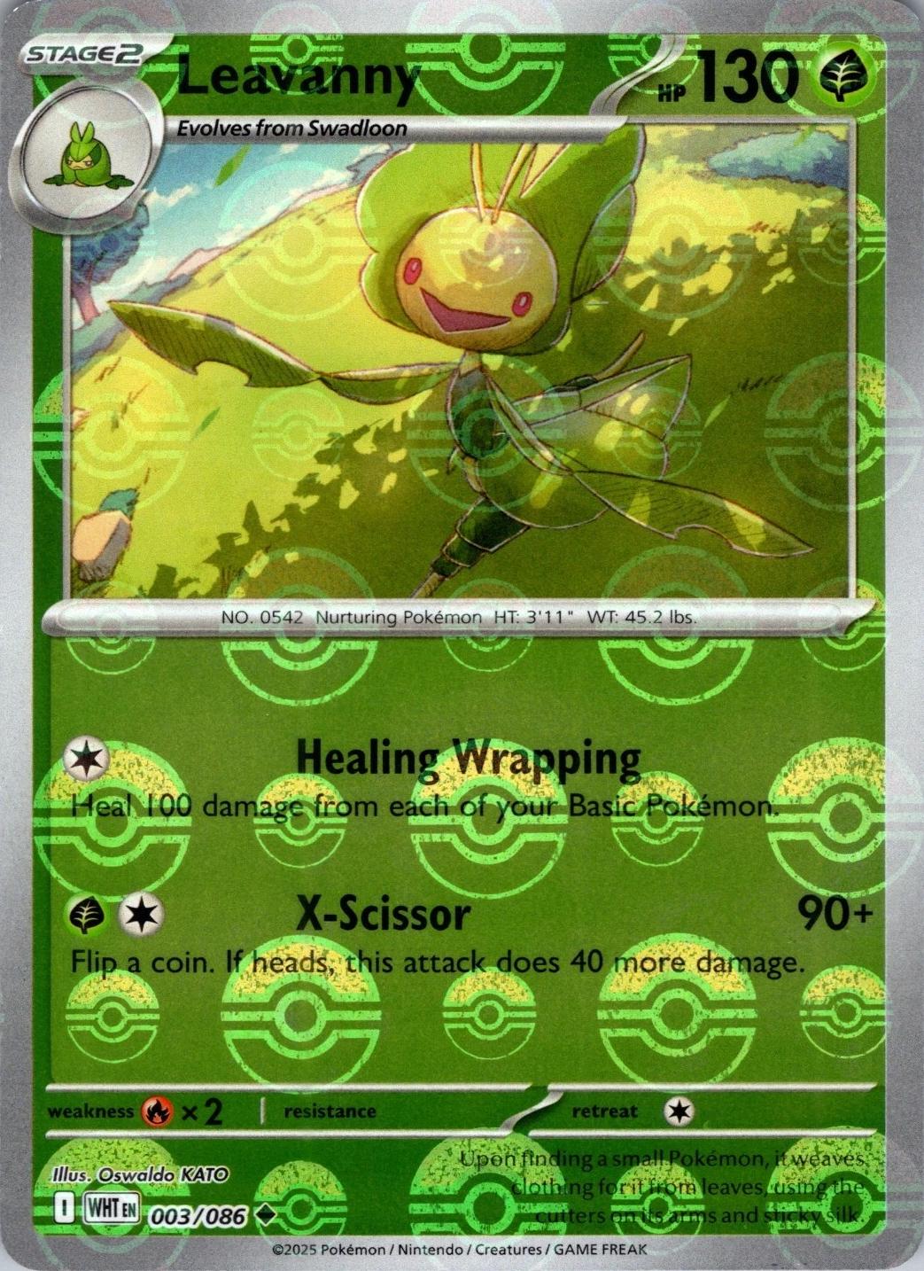 White Flare Leavanny [Poke-Ball] Pokémon card